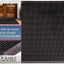 Alfombrilla entrada goma resistente exterior negro