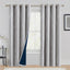 Cortinas opacas patrón lámina gris 84pulg sala