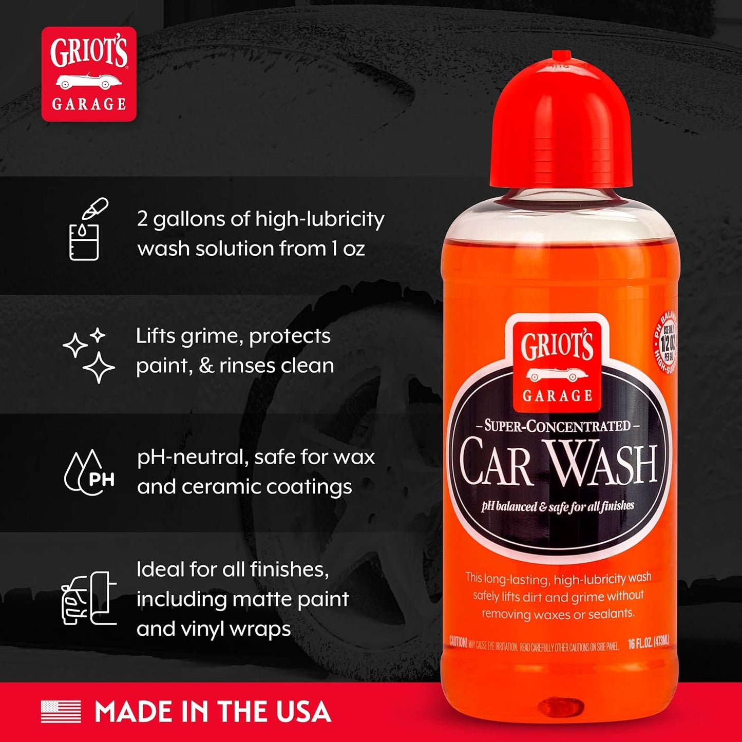 Jabón líquido espumoso para lavado autos 16oz