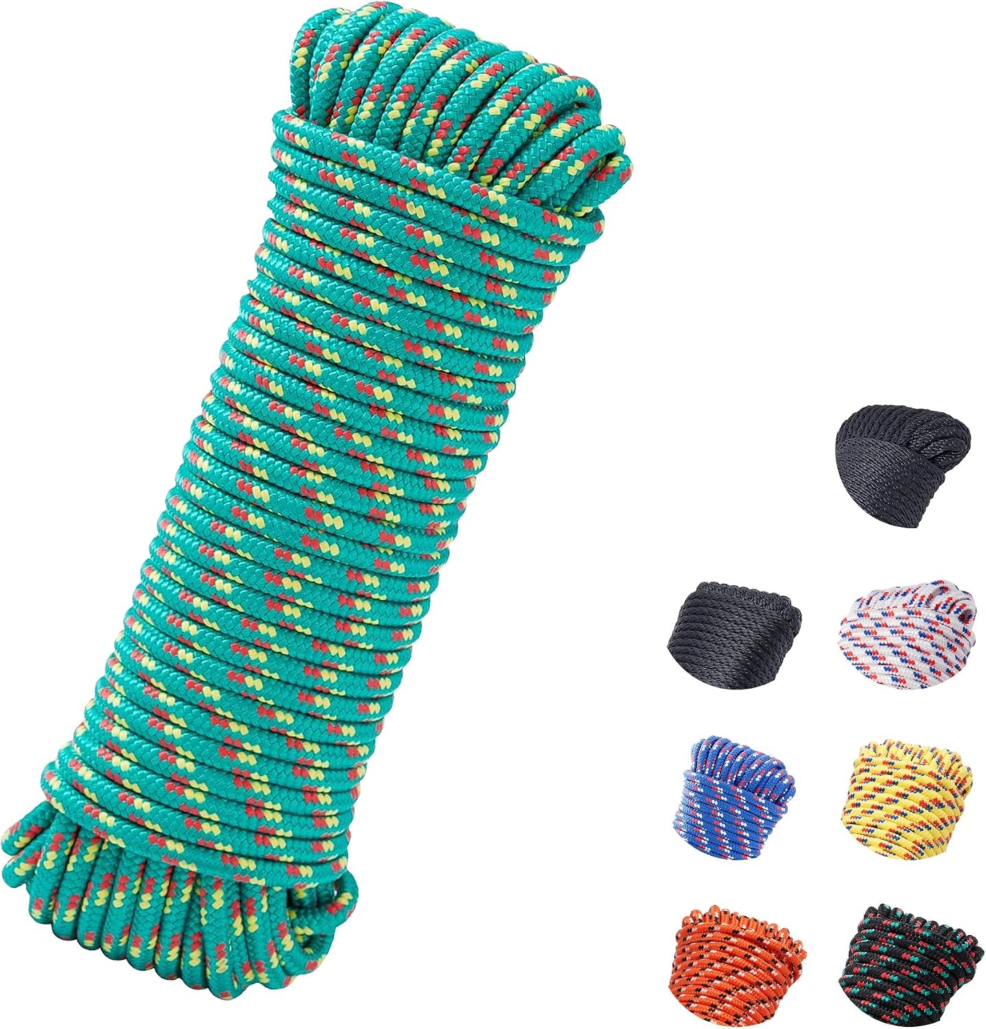 Cuerda trenzada diamante 3/8" 100pies uso marino camping