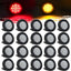 Luces LED redondas 2.5" 10 ámbar 10 rojas para remolque