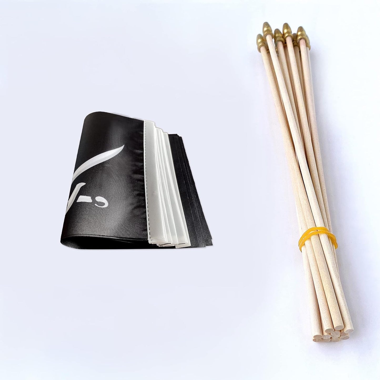 Banderas de mano 5x8pulg pack 12