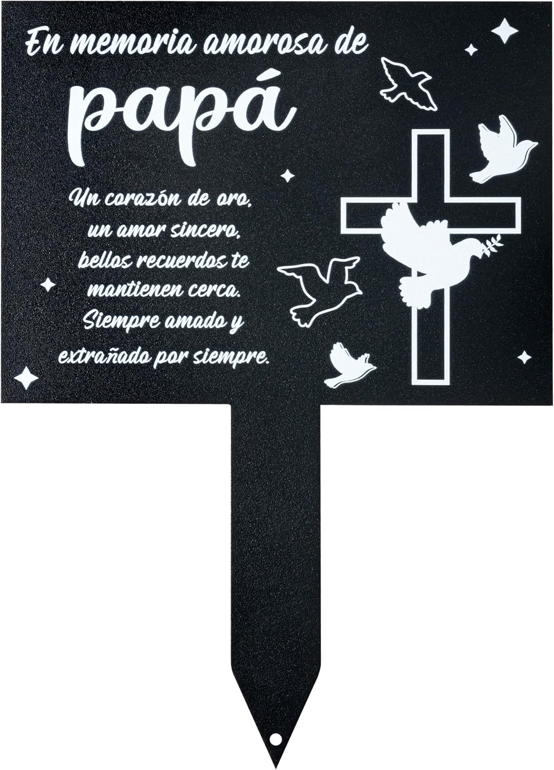 Placa conmemorativa para tumba de papá decoración funeral