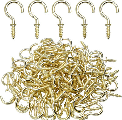 Ganchos techo 3/4" para tazas y plantas color dorado