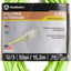 Cable extensión 50ft 12 conductores SJTW verde