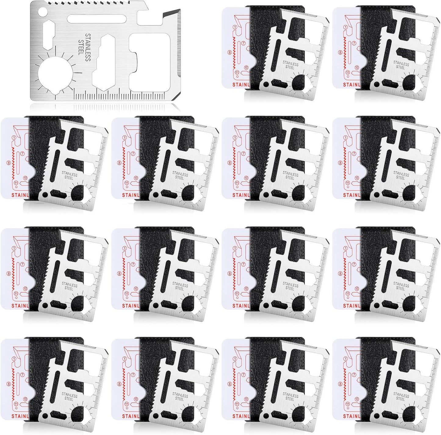 24 Set Tarjetas Crédito 11en1 Herramienta Hombres