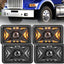 4 Pzas Faros LED 4x6" DOT aprobados