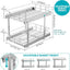 Organiz. armario 2 niveles 15x22" cajones cocina