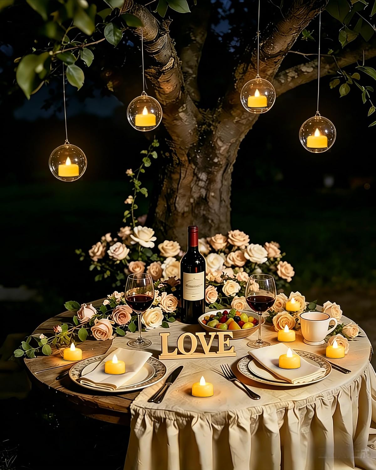 100 Velas Led Sin Llama Con Pilas Para Bodas Y Decoración