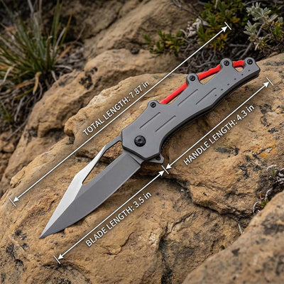 Cuchillo táctico plegable EDC para hombres al aire libre