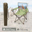 Silla camping ligera plegable con soporte tazas y bolsillo