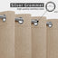 Cortinas lino impermeables para exteriores 110x84pulg beige