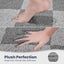 Alfombra baño antiderrap 30x60pulg gris claro