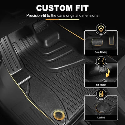 6 Pzas Alfombrillas Ford Edge Piso Todo Clima