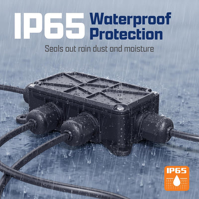 Caja conexiones IP65 WAGO 221 al aire libre con bandeja