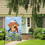 Bandera jardín pájaros primavera 12x18" doble cara floral
