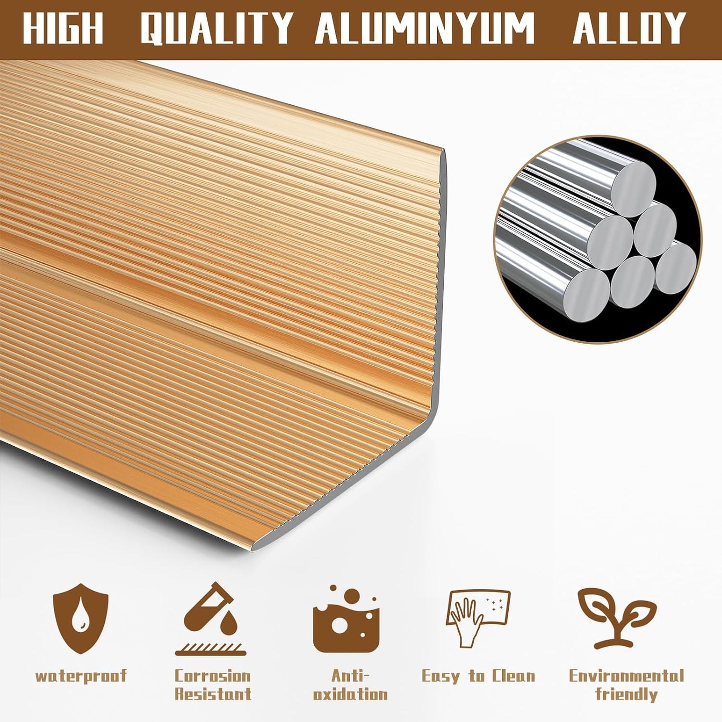 Protector esquina aluminio para puerta ventana mesa muebles