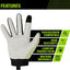 Guantes trabajo uso general color verde
