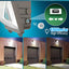 Luz LED pared IP65 atenuación 3000-5000 K
