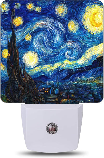 Luz Nocturna Estrellada Sensor Automático para Hogar Niños