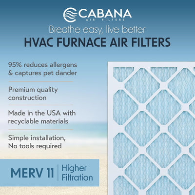 6 Filtros Aire MERV 11 para Horno CA 18x30pulg Hogar Oficina