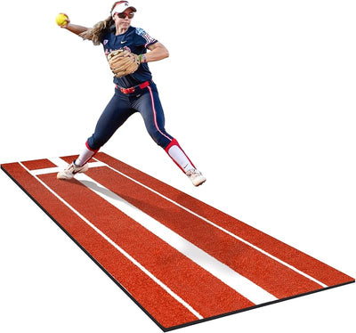 Alfombrilla sóftbol goma antiderrap 10x3" exteriores