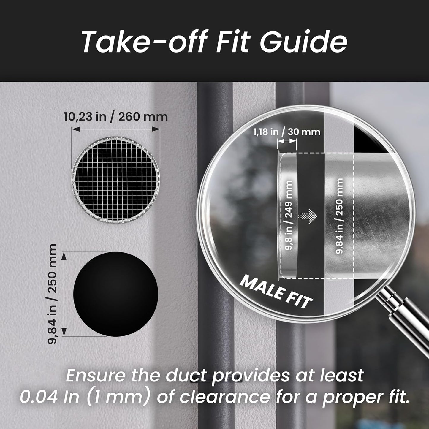 Cubierta conducto 10pulg acero galvanizado malla escape HVAC