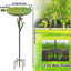 Baño pájaros exterior cuenco 41.5" acero duradero