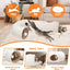 Túnel gato plegable con pelota cuerda beige