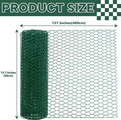 Alambre de pollo galvanizado PVC hexagonal 0.6 para jardín
