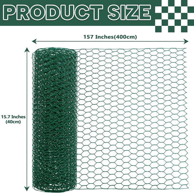 Alambre de pollo galvanizado PVC hexagonal 0.6 para jardín