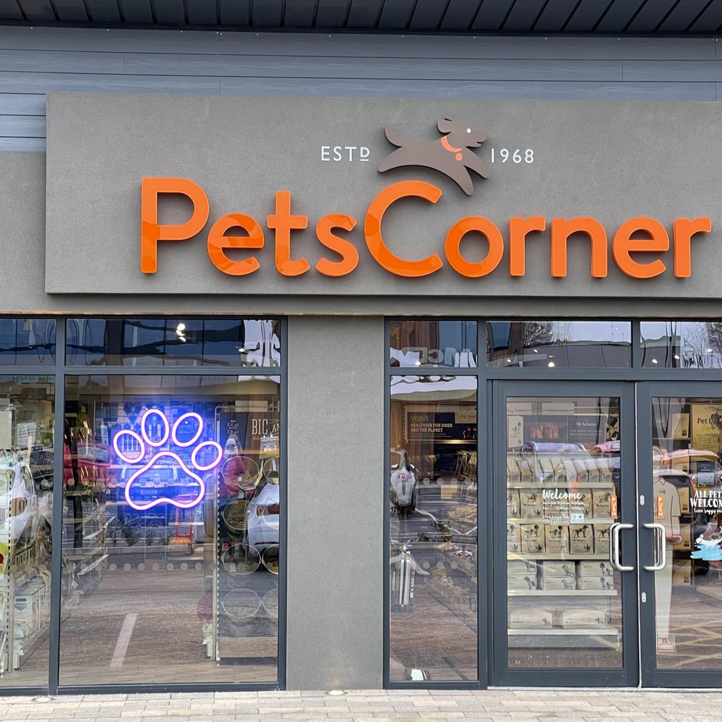 Letrero neón LED USB para gato y perro hogar
