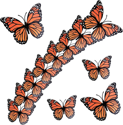12 Pzas Mariposas Falsas Decoración Pared Hogar Boda Fiesta