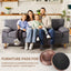 Almohadillas madera maciza set 4 para muebles