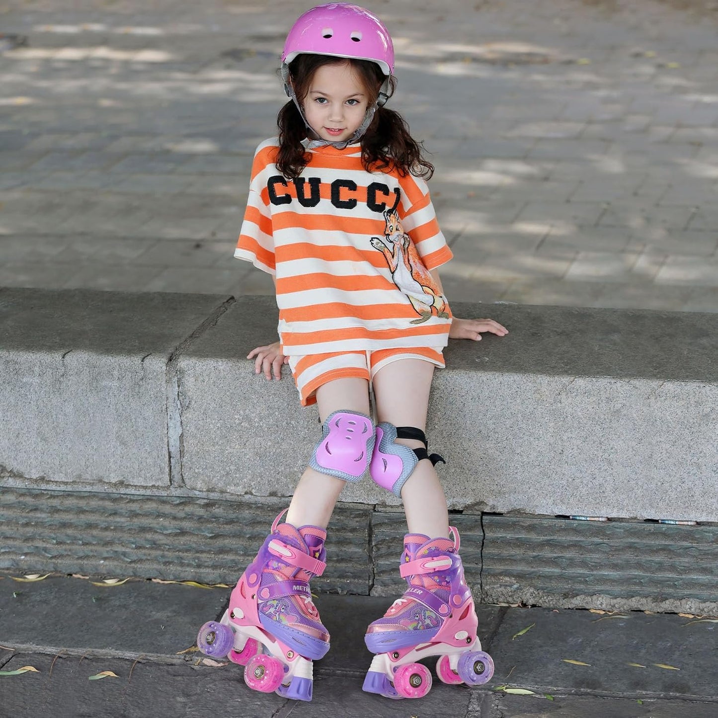 Patines ajustables unicornio para niñas ruedas brillantes