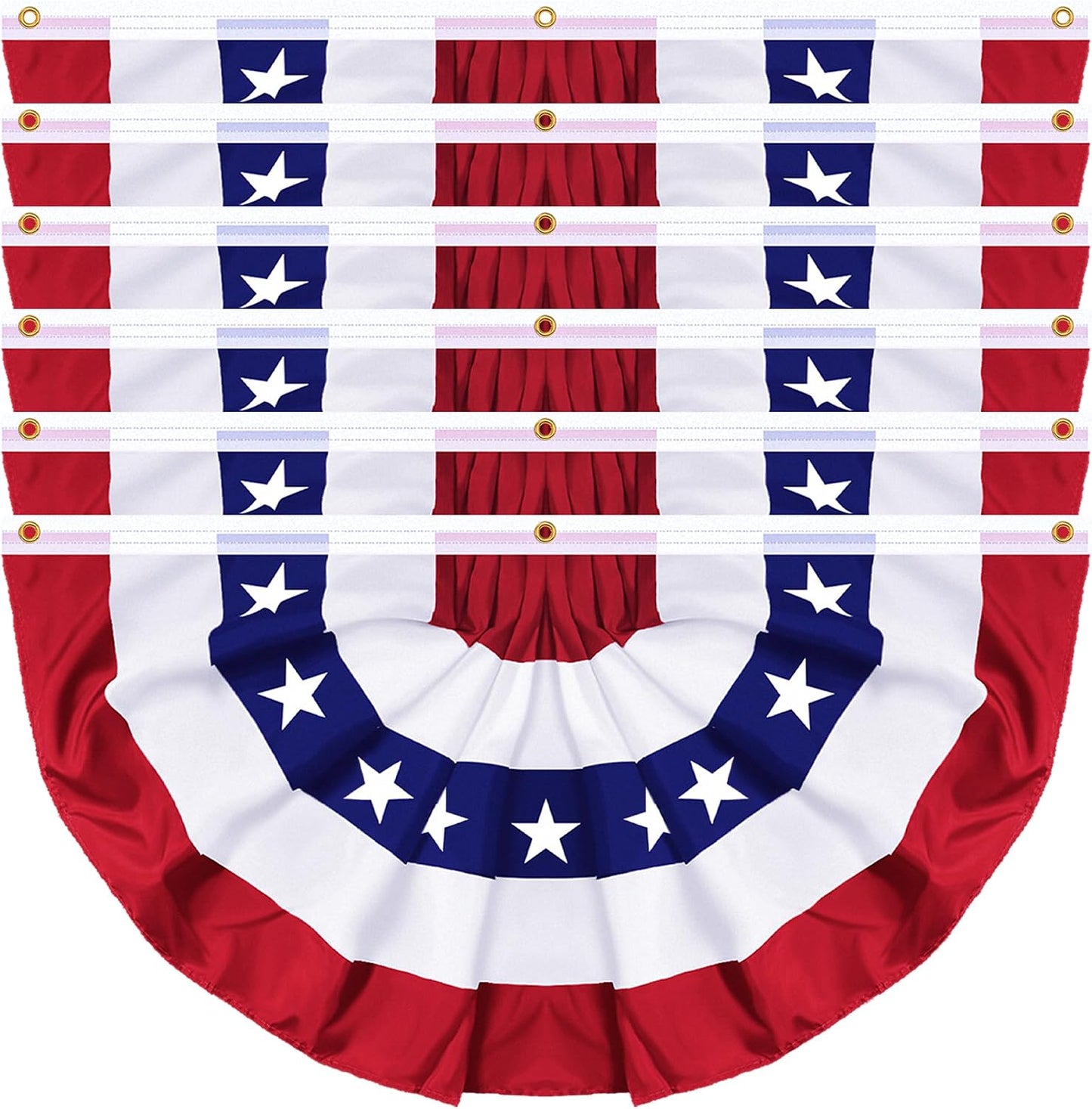 6 Banderas Americana 3x6ft Patrióticas 100% Poliéster