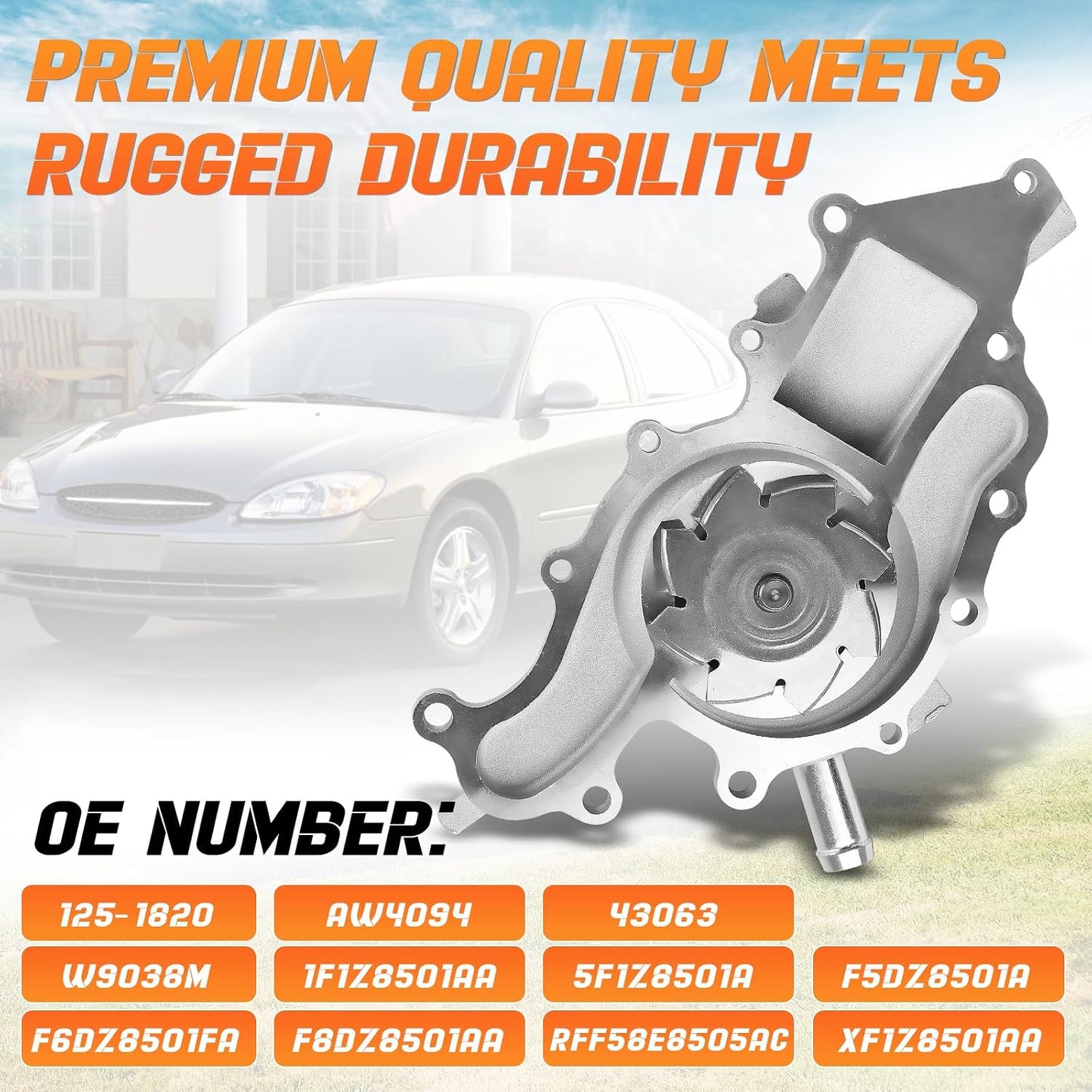 Bomba agua motor OHV 3.0L comp Ford Taurus 95-07