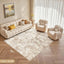 Alfombra sala 5x7 lavable abstracta suave antiderrap