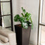 Maceta cuadrada moderna 28" color negro