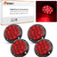 Luces traseras redondas 4pulg LED superflux para remolque 12V