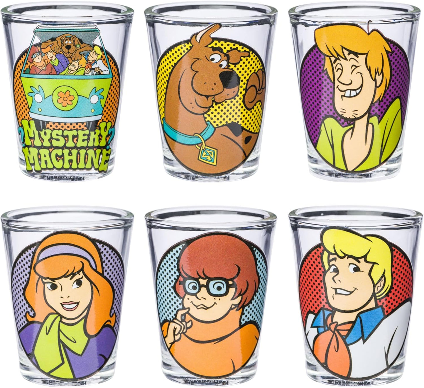 6 Pzas Vasos Scooby Doo 1.5oz de Plástico para Niños