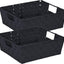 Cesta acero aleado 15x13x5pulg asas negro
