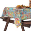 Mantel exterior 84x60pulg con agujero sombrilla y cremallera