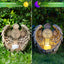 Velas LED solares con alas de ángel cruz jardín decoración