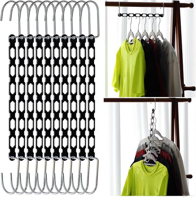 Perchas plegables metal mágico 10 pzas dormitorio universitario