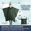 Poncho impermeable para adultos camping emergencia militar