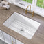 Fregadero cocina blanco 27pulg arcilla refractaria profundo