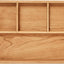 Bandeja organizadora madera nogal negro caja escritorio