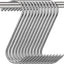 12 Ganchos Carne Acero Inox 5" para Colgar Carne