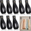 8 Ganchos Pared Cuero 1x4.7" Soporte Barra Cortina